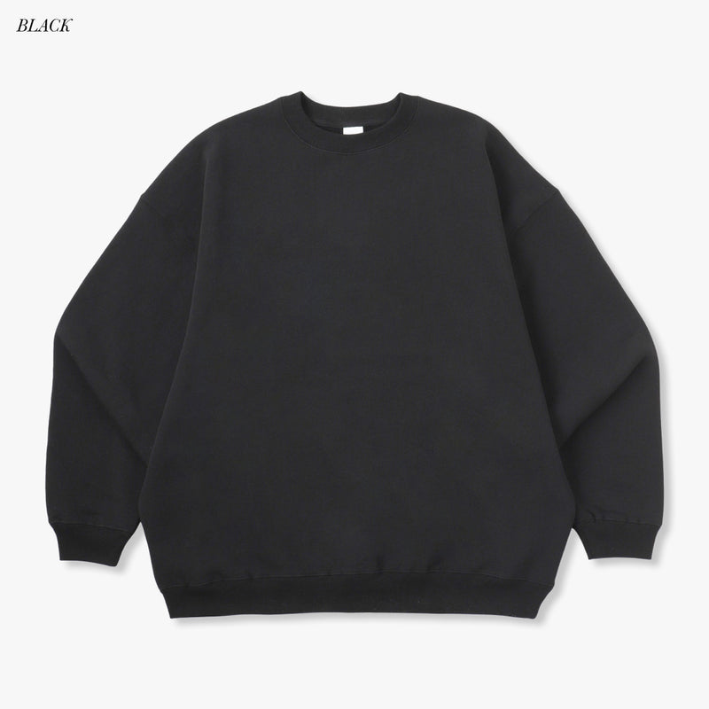 WRAP UP CREW SWEAT / USAコットン裏起毛 Brushing fabric 13.5oz – MUHAKU