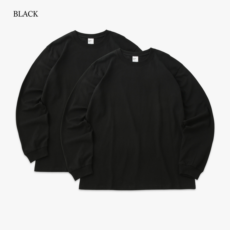 2 pcs PACK LS TEE /JUST RIGHT LS TEE 6.0oz – MUHAKU