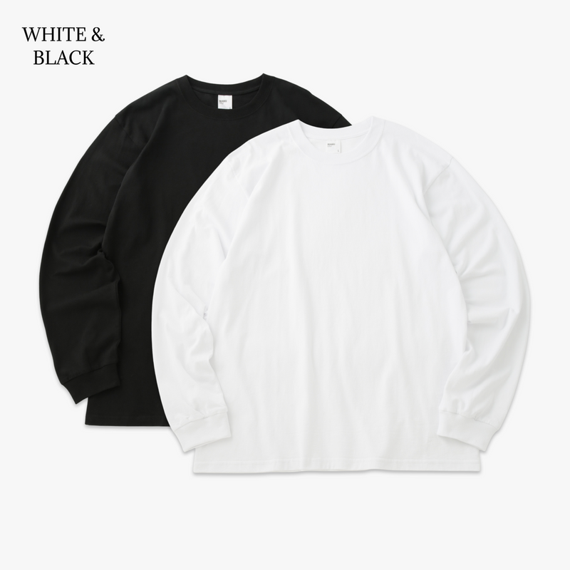 2 pcs PACK LS TEE /JUST RIGHT LS TEE 6.0oz – MUHAKU