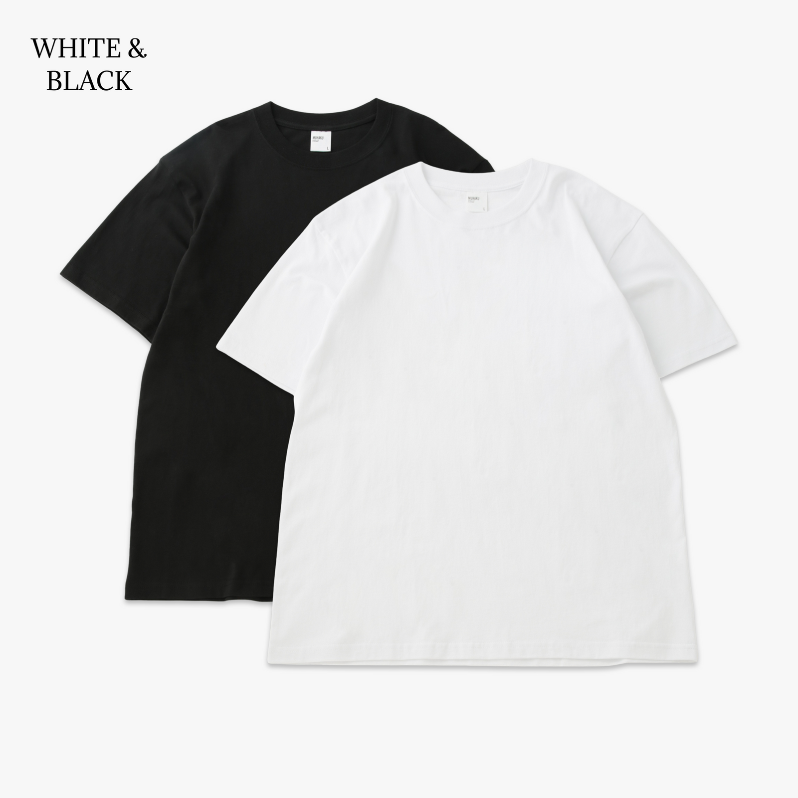 2 pcs PACK TEE /JUST RIGHT SS TEE 6.0oz – MUHAKU