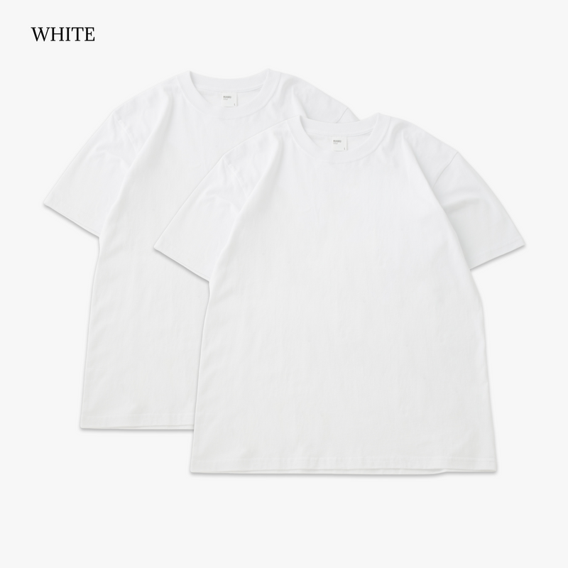 2 pcs PACK TEE /JUST RIGHT SS TEE 6.0oz – MUHAKU