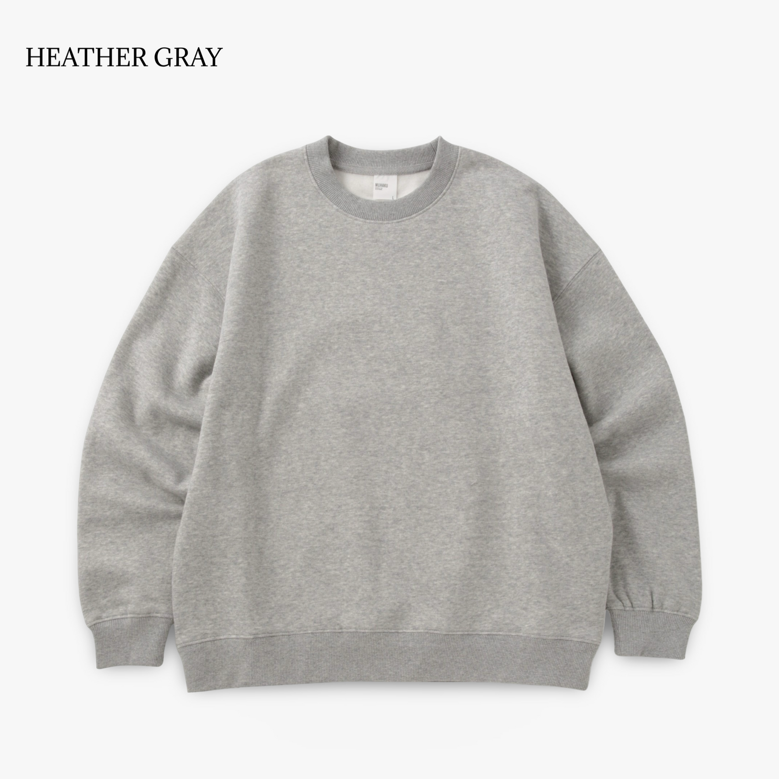 WRAP UP ショート丈 SHORT CREW SWEAT / 裏起毛 Brushing fabric 10.0