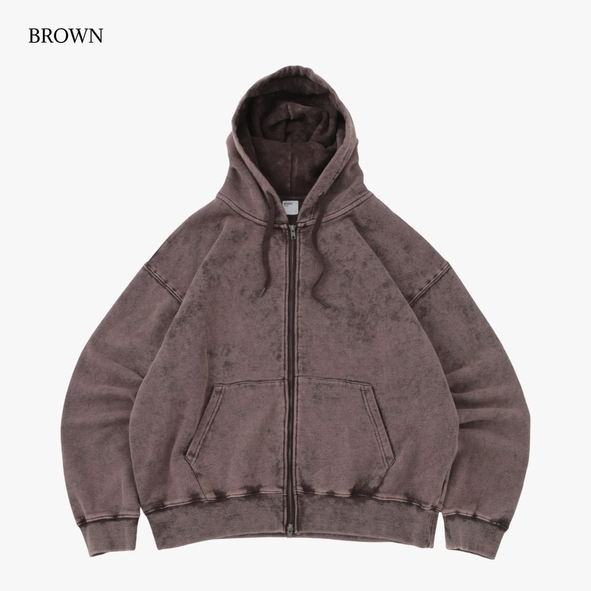y*u様 60s two tone 裏サーマル フーディ FROST TONE FULL ZIP HOODIE SWEAT / 裏パイル FRENCH TERRY 11.0oz