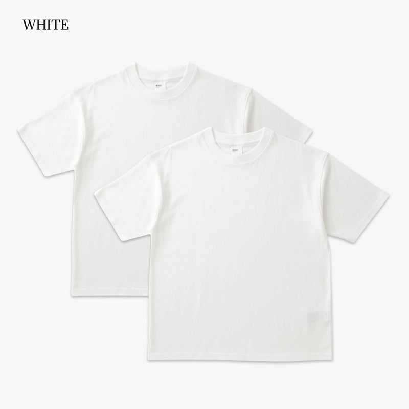2 pcs PACK TEE /BLOW THROUGH ショート丈 SHORT SS TEE 6.2oz – MUHAKU