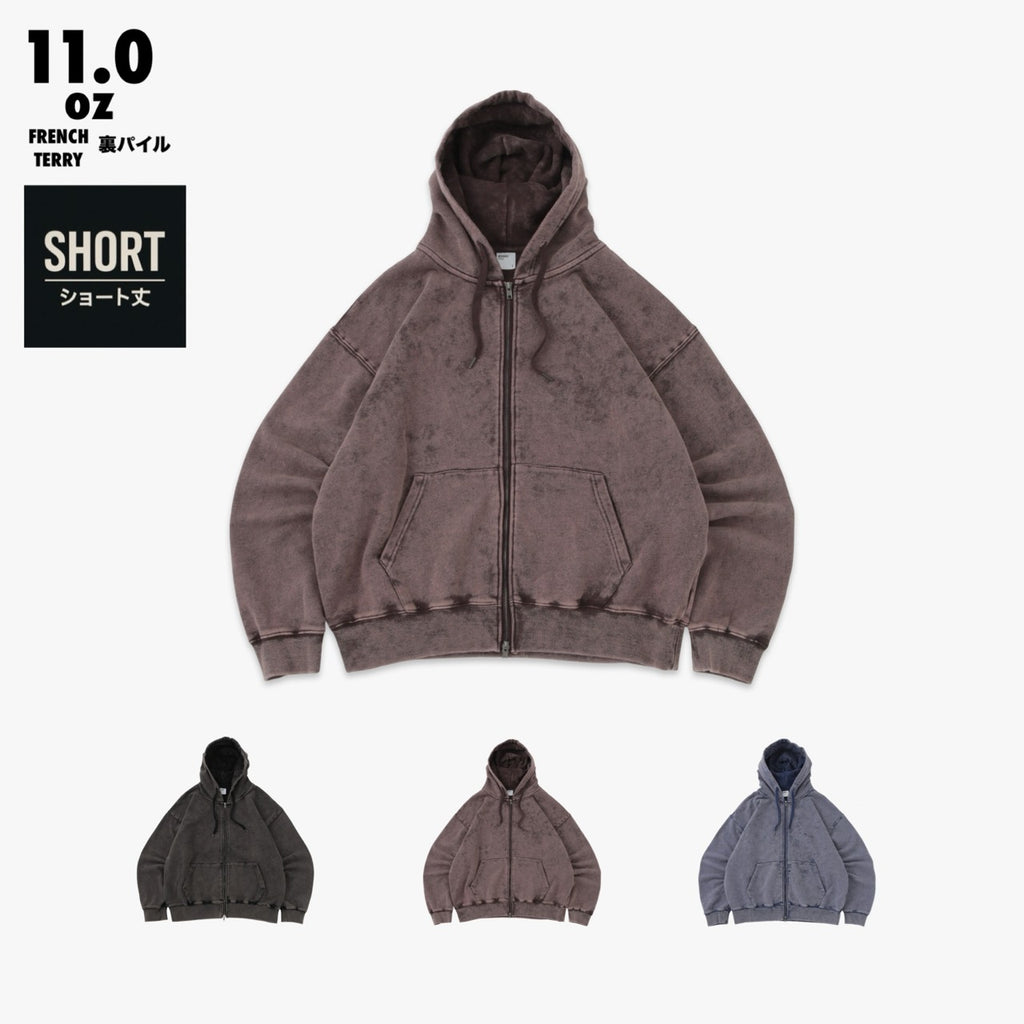 FROST TONE FULL ZIP HOODIE SWEAT / 裏パイル FRENCH TERRY 11.0oz