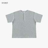 HENLEY WAFFLE SS TEE 6.8oz