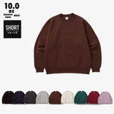 WRAP UP ショート丈 SHORT CREW SWEAT / 裏起毛 Brushing fabric 10.0oz